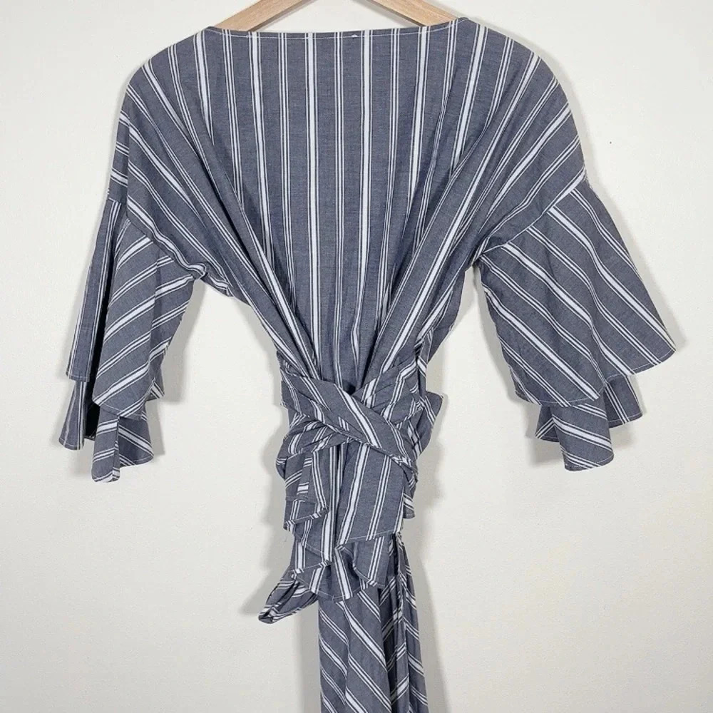 WAYF | STRIPED WRAP TOP - Picture 10 of 10
